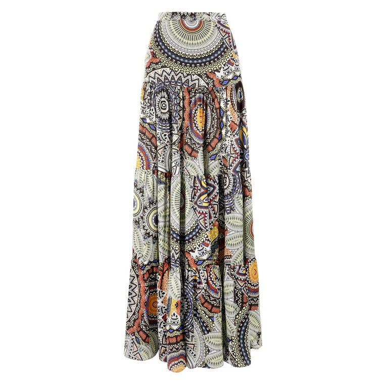 Nara Tiered Maxi Skirt image number null