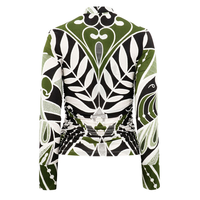 Lace Nature Jersey Blouse image number null