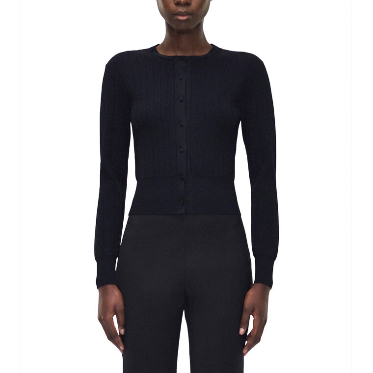 Faye Cardigan In Compact Jacquard image number null