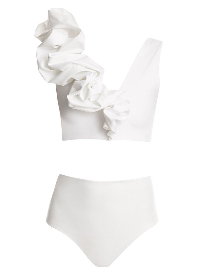 Rosa Flower Shoulder Bikini image number null