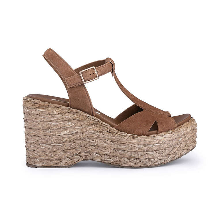Domiel Seagrass Platform Wedge Sandal image number null