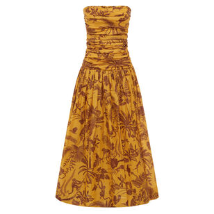 Banana Blossom Ruched Gown