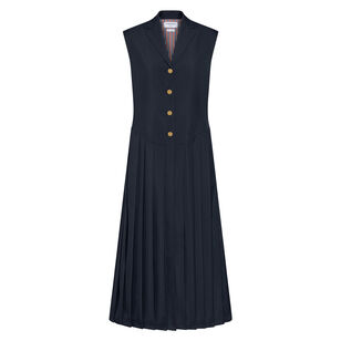 School Uniform Pleated Midi Dress