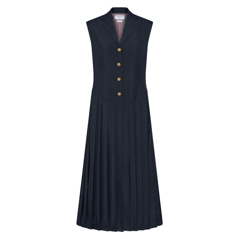School Uniform Pleated Midi Dress image number null