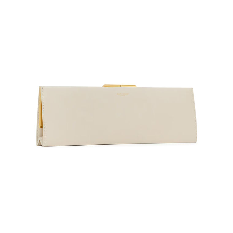 Midnight Large Satin Clutch image number null