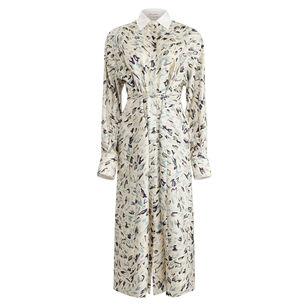 Floyd Collared Long Sleeve Midi Dress