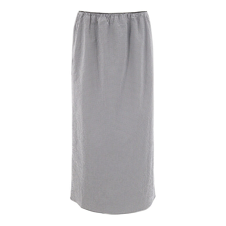 Tech Gingham Slip Skirt image number null