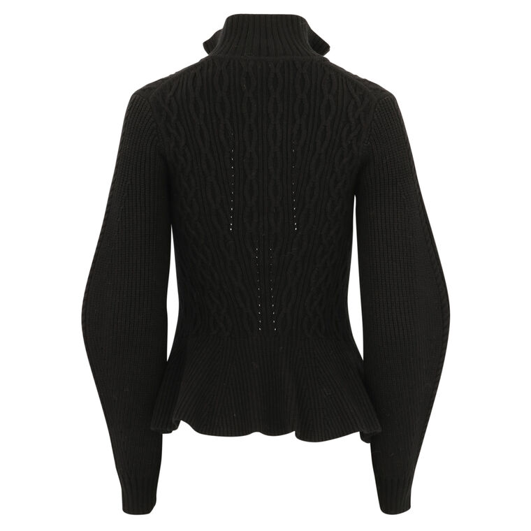 Susana Long Sleeve Peplum Polo image number null