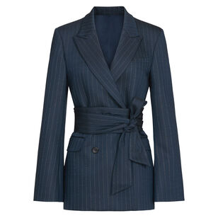 Delancey Belted Double-Breasted Blazer