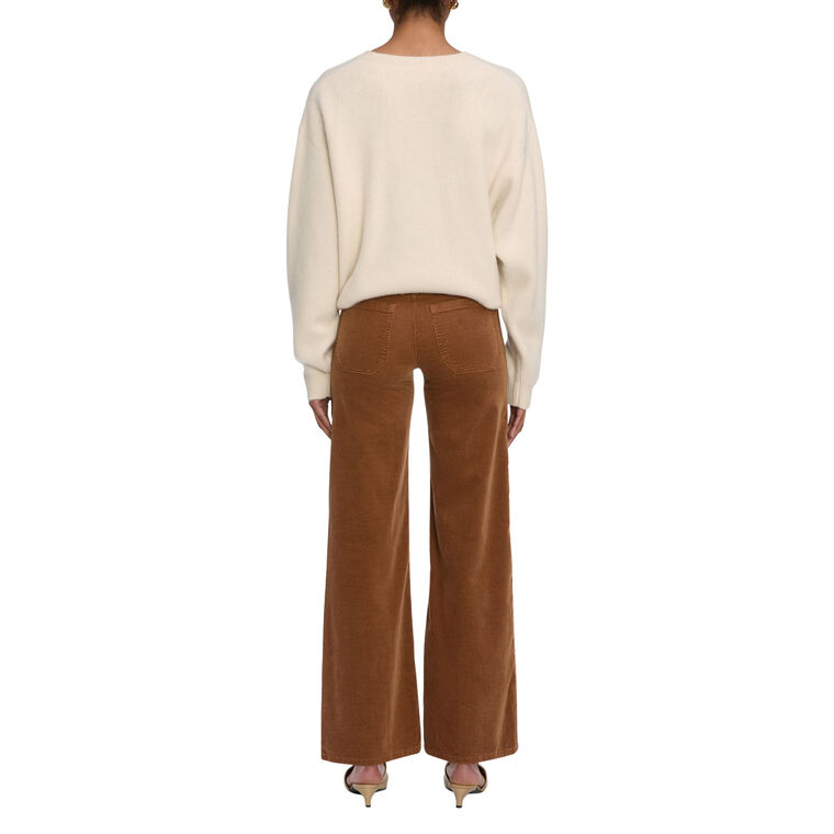 Le Slim Palazzo Modernist Pocket Corduroy Pant image number null