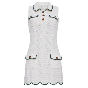 Sheena Sleeveless Knit Polo Mini Dress