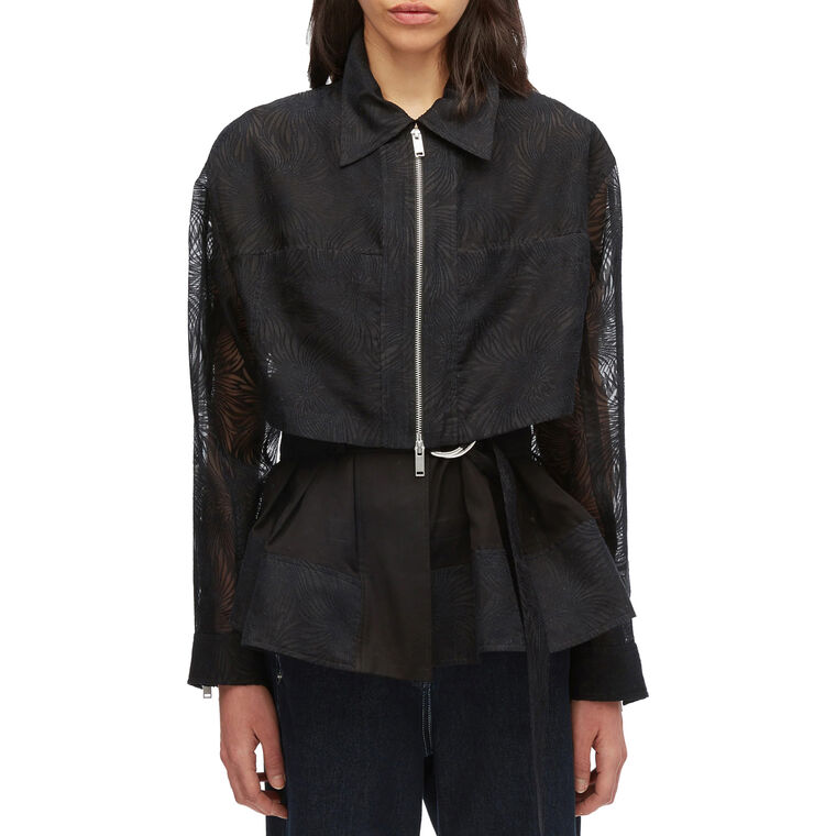 Floral Organza Doubler Layer Jacket image number null
