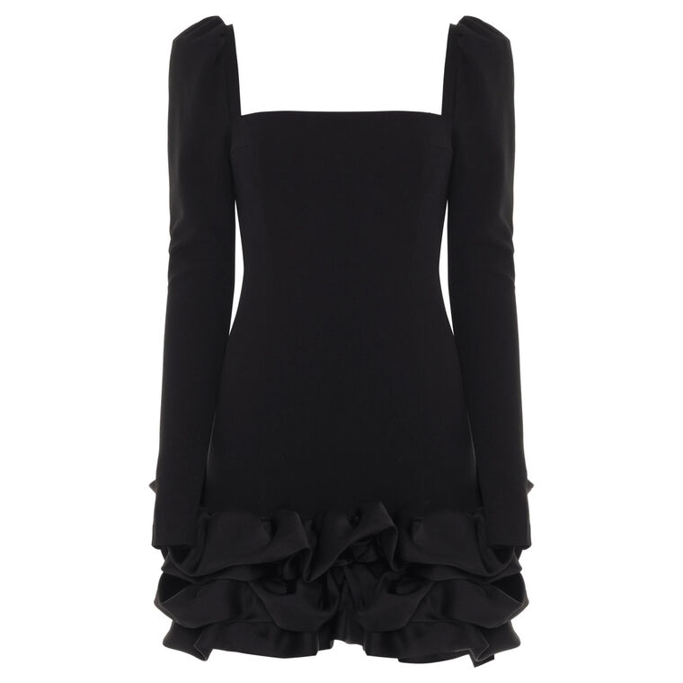 Mystique Long Sleeve Crepe Mini Dress image number null