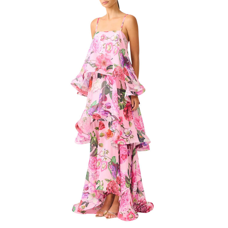 Armani Sleeveless Tiered Maxi Dress image number null