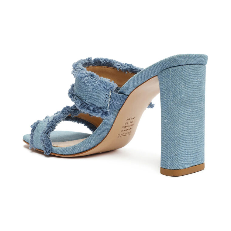 Amely Denim Fray Sandal image number null