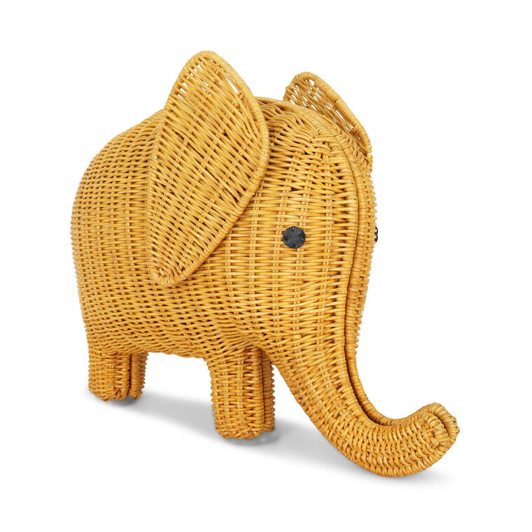 Alec Elephant Wicker Handbag image number null