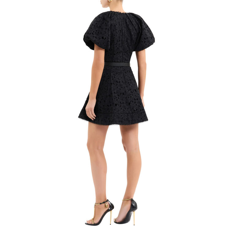 Wilda Short Sleeve Belted Mini Dress image number null