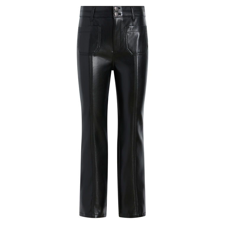 Vegan Leather Dorothea Kick Flare Pant image number null