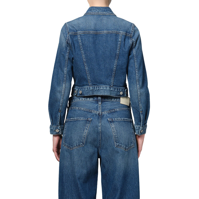 Charisse Shrunken Denim Jacket image number null