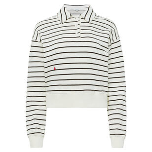Long Sleeve Polo Sweatshirt