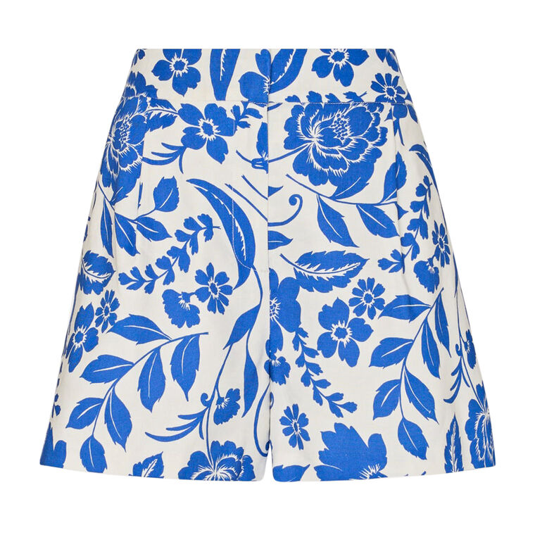 Flowers Of Spain Linen Shorts image number null