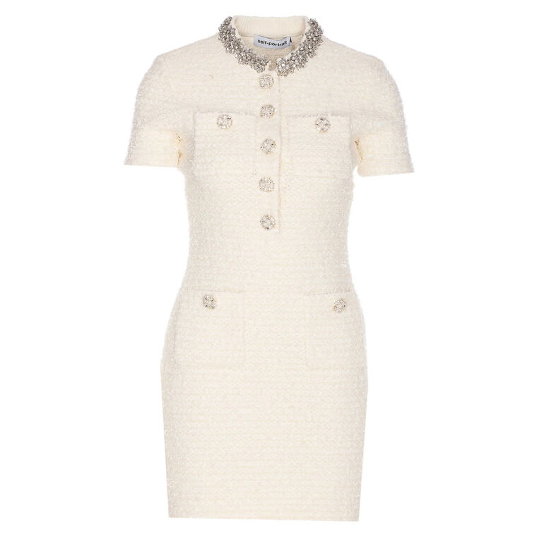 Textured Knit Mini Dress image number null