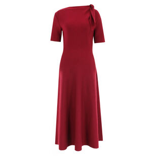 Tie Neck Knit Dress