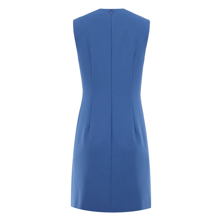 Floral Two-Tone Sleeveless Crepe Tunic Dress image number null