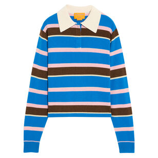 Cropped Long Sleeve Rugby Top