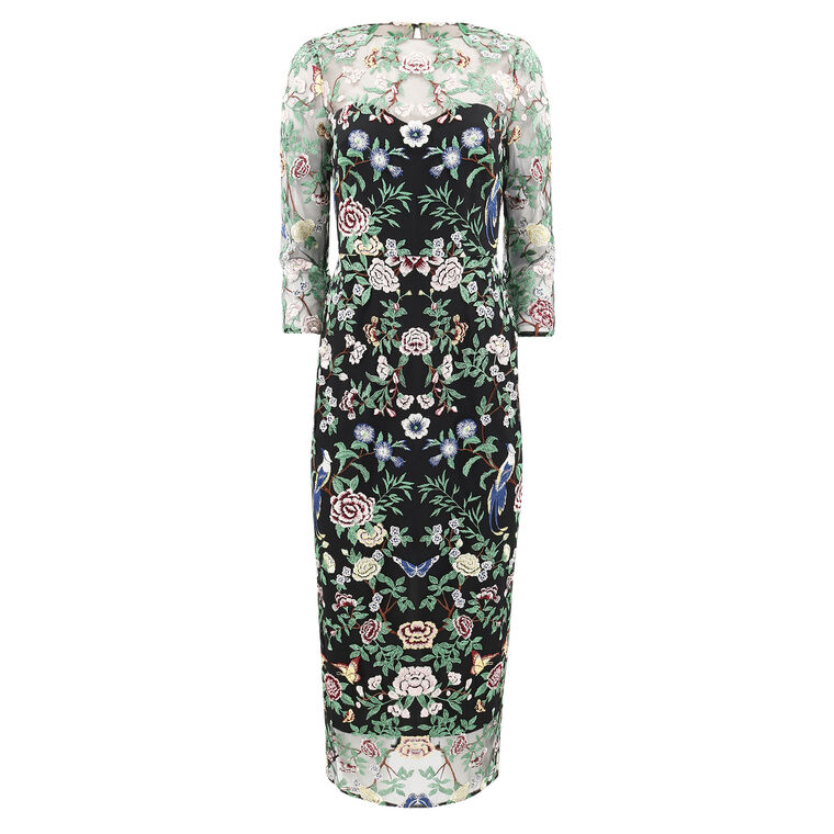 Long Sleeve Midi Dress image number null