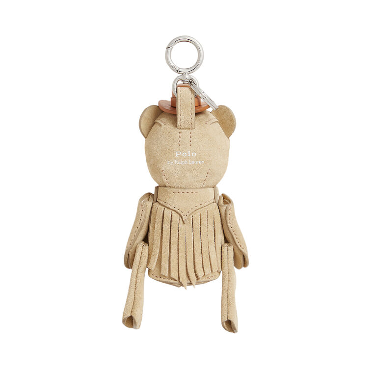 Suede Fringe Medium Bear Charm image number null