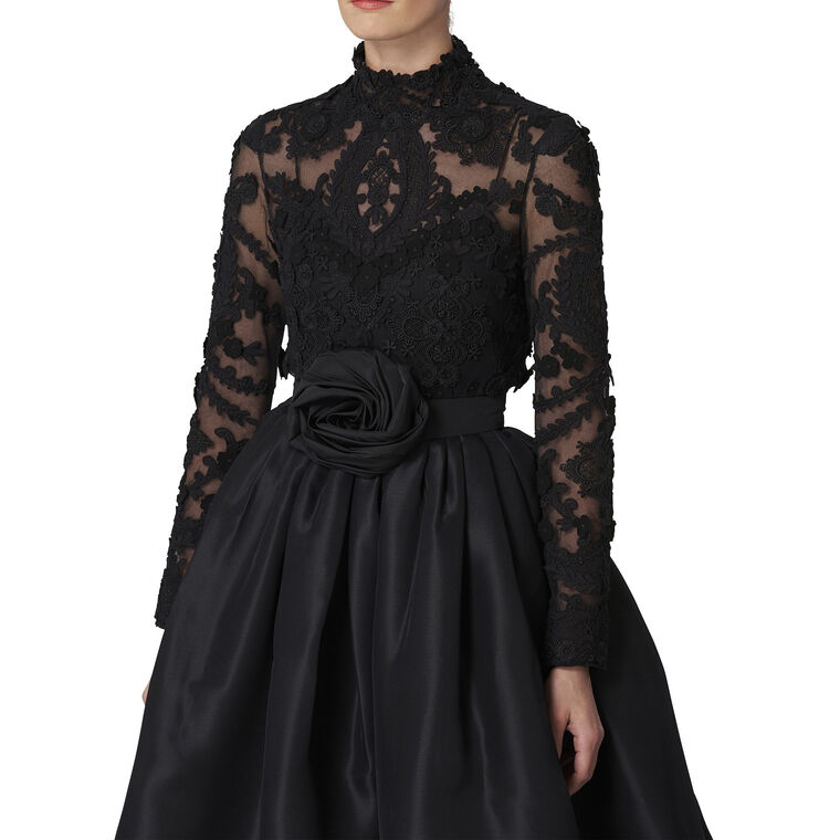 Embroidered Floral Applique Top image number null