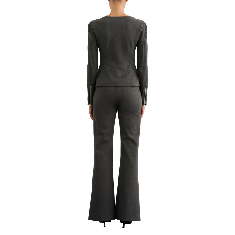 Gaia Flared Ponte Pant image number null