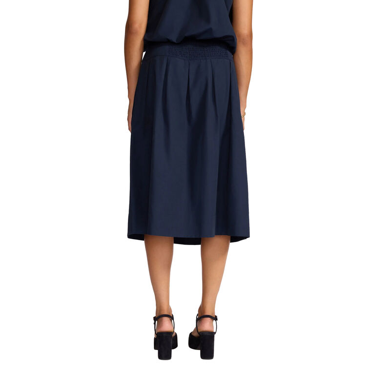 The Margot Pleated Midi Skirt image number null