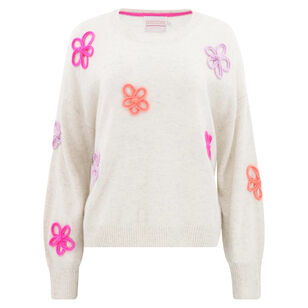 Flower Pop Crew Sweater