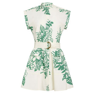 Maia Sleeveless Belted Mini Dress
