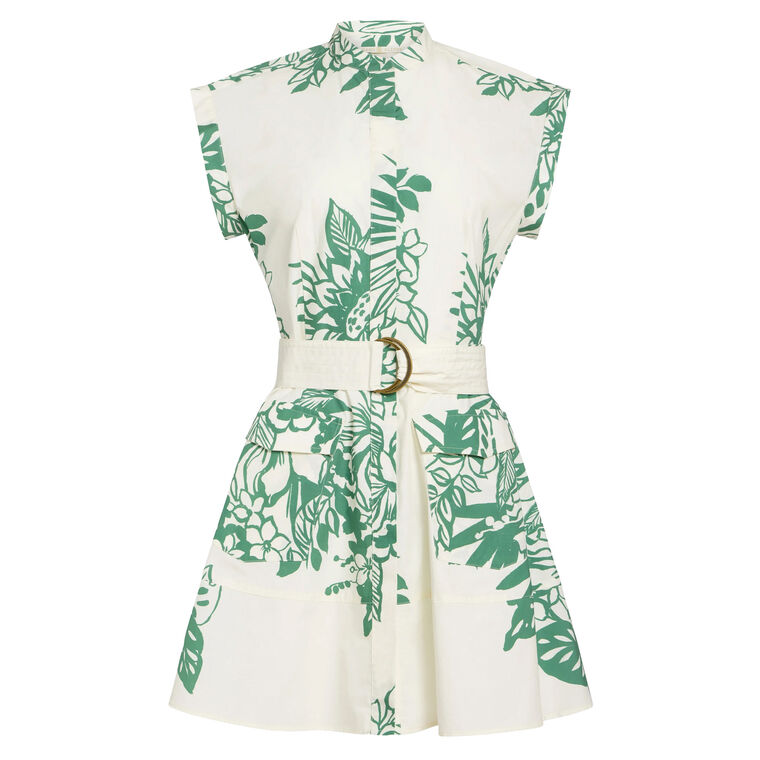 Maia Sleeveless Belted Mini Dress image number null