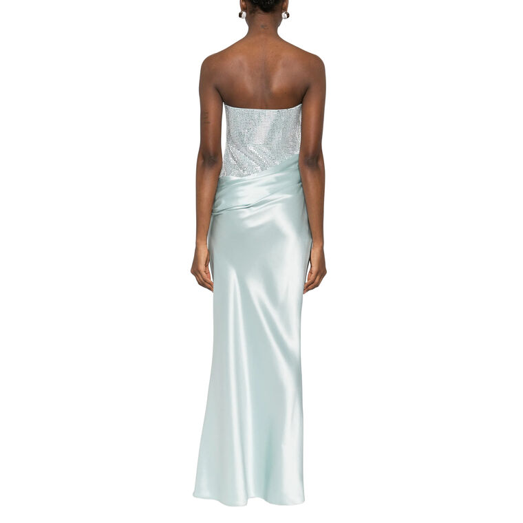 Alexandra Strapless Draped Maxi Dress image number null