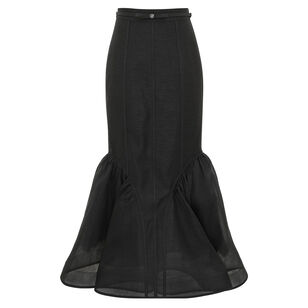 Hypnotic Belted Panelled Pencil Skirt