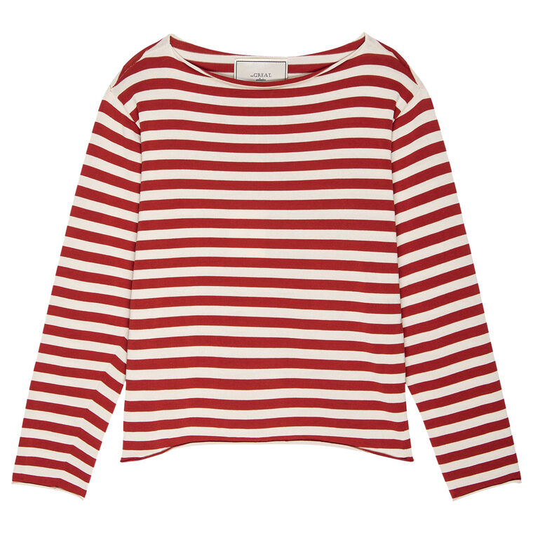 The Sailor Striped Long Sleeve Sweater image number null
