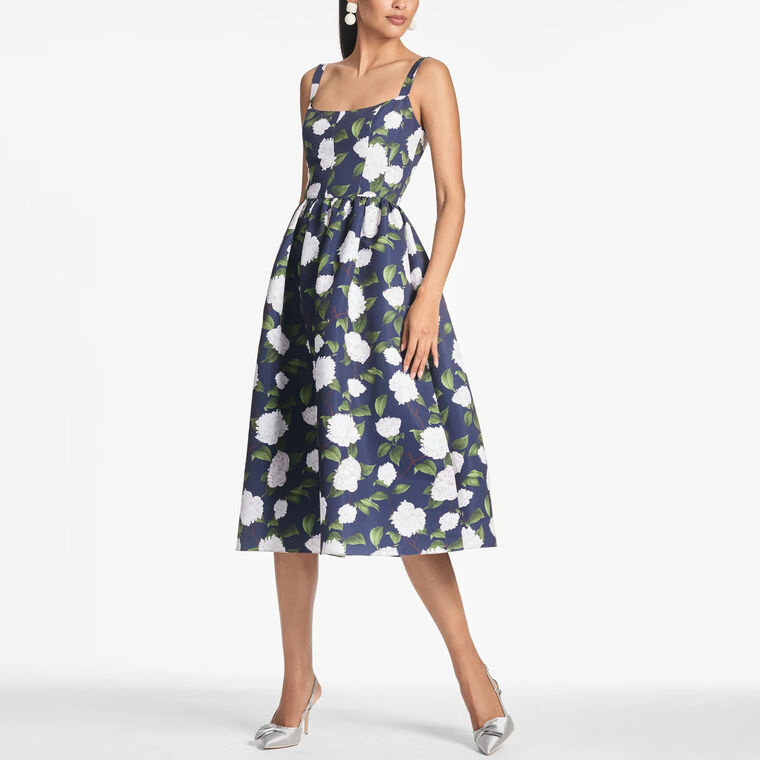 Olena Peony Midi Dress image number null