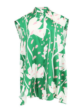 Pleated Back Printed Shirt 