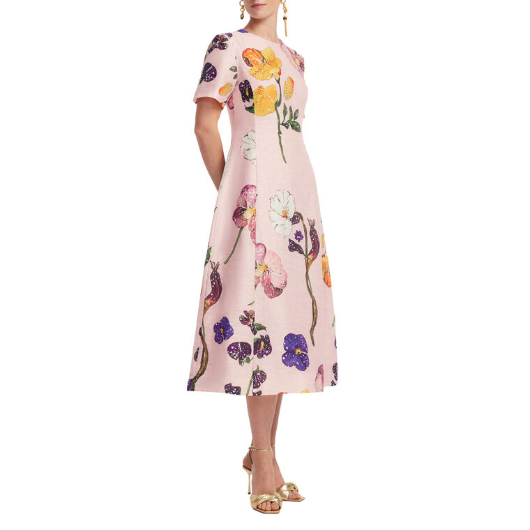 Caroline Short Sleeve Midi Dress image number null