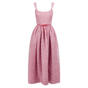 Apple Pink and Red Dot Dress