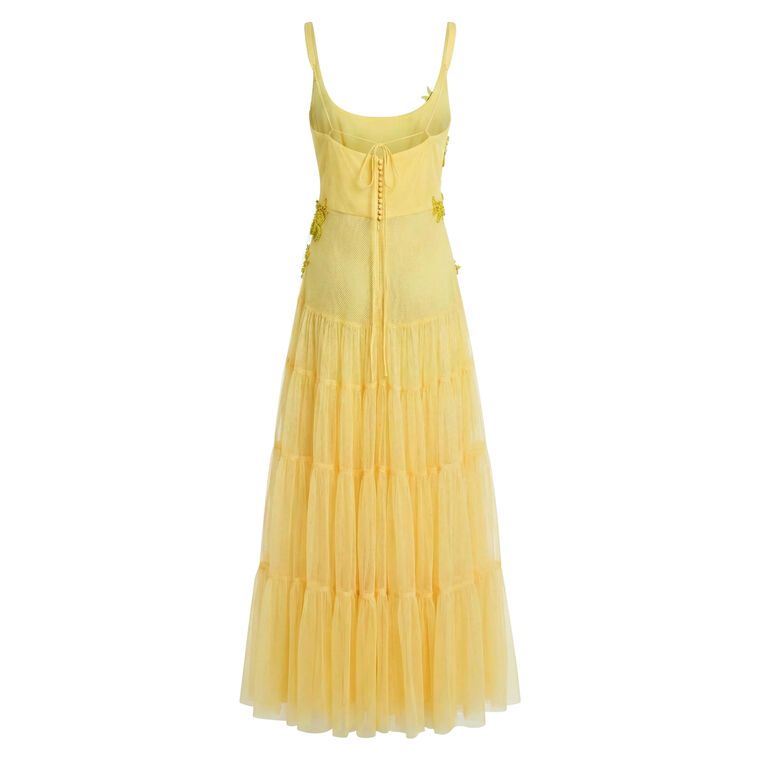 Zest Sleeveless Tulle Maxi Dress image number null
