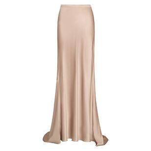 My Endless Love Shiny Satin Maxi Skirt
