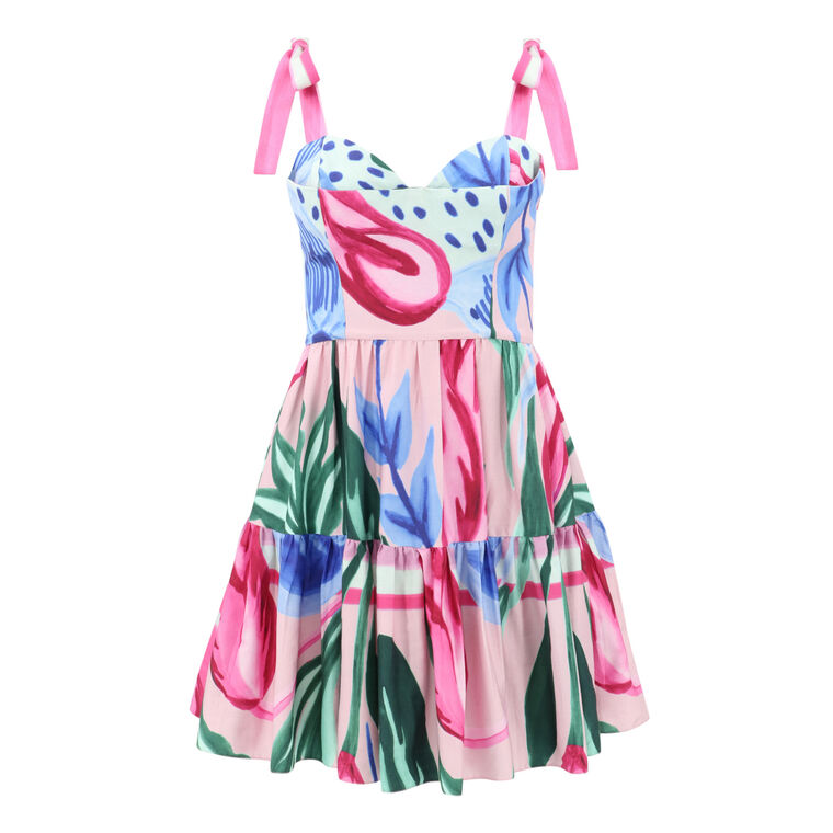 Nova Flora Cotton Mini Dress image number null