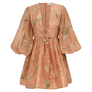 Illuminate Drawn Long Sleeve Mini Dress