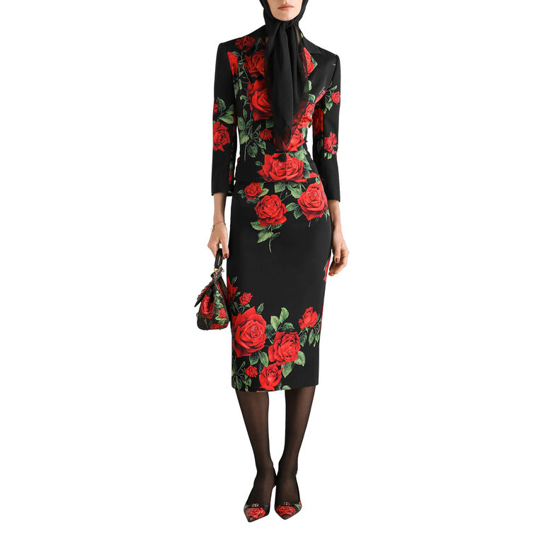 Rose Printed Jacket image number null