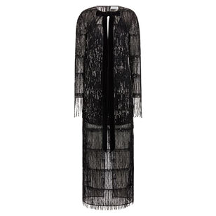Long Sequin Fringe Dress Long Sequin Fringe Dress